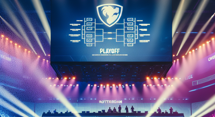Drabinka play-offów w Rotterdamie na ekranie sceny BLAST po fazie grupowej